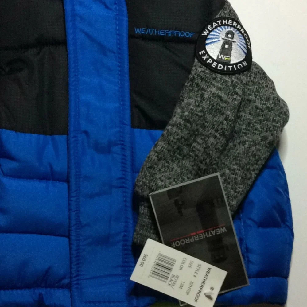 Weatherproof  Jacket 12M Royal Blue Black NWT